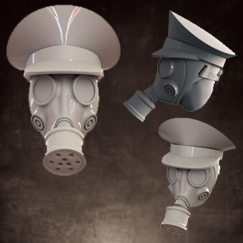 Head Swaps: Gas Mask - Officer Caps (5) 1