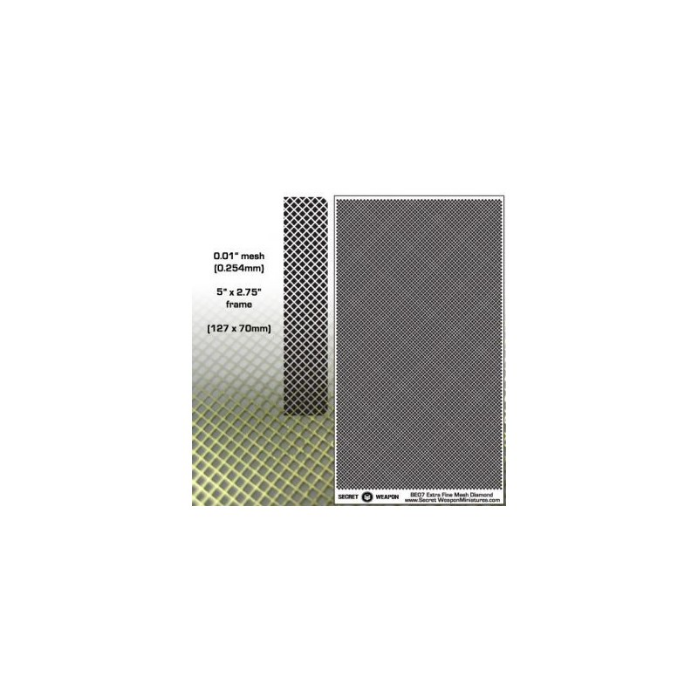 Brass Etch Extra Fine Mesh (Diamond) 1