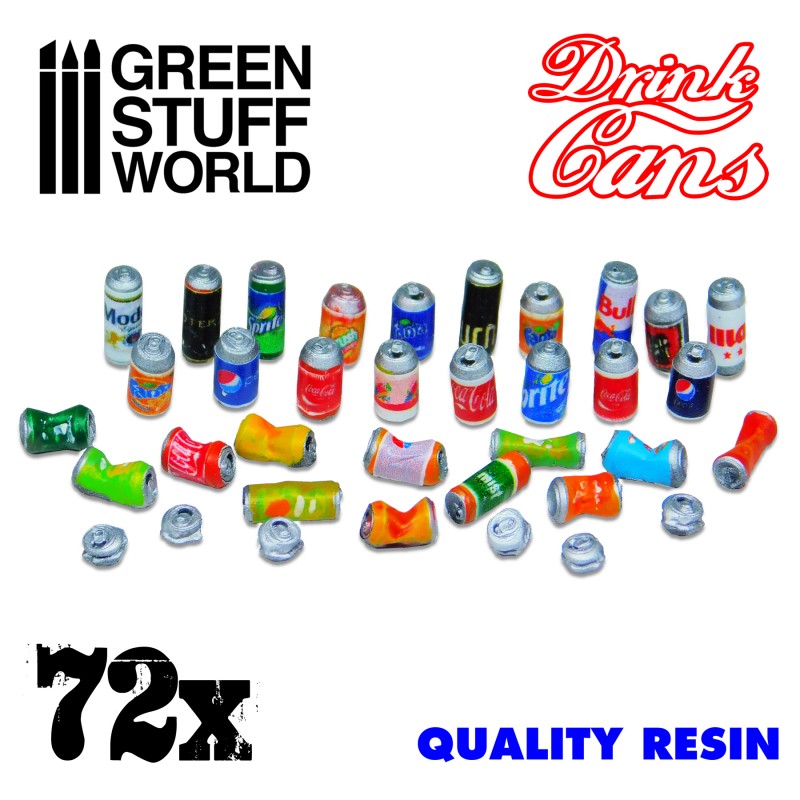 72x Resin Drink Cans 1