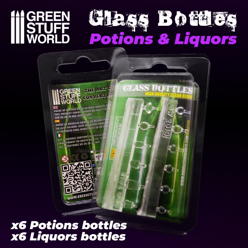 Potion and Liquor Bottles Resin Set 3