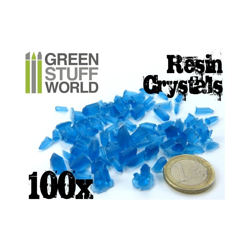 BLUE Resin Crystals (small) 1