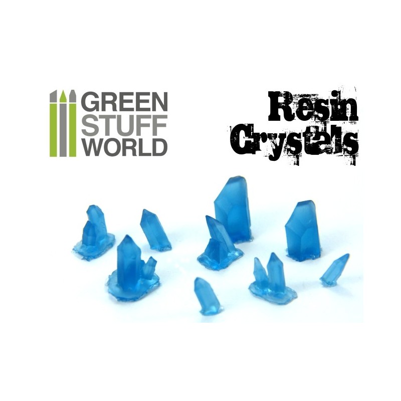 BLUE Resin Crystals (small) 2