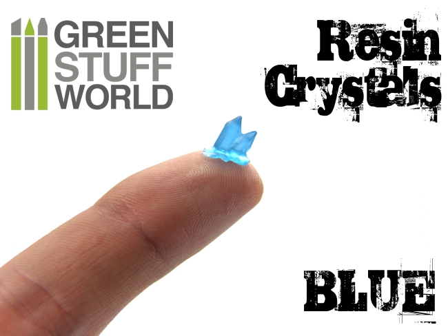 BLUE Resin Crystals (small) 3