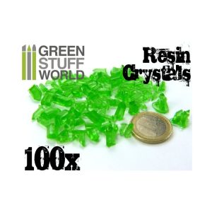 GREEN Resin Crystals (small) 1