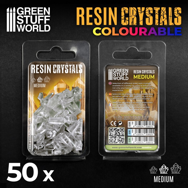CLEAR Resin Crystals - Medium 2