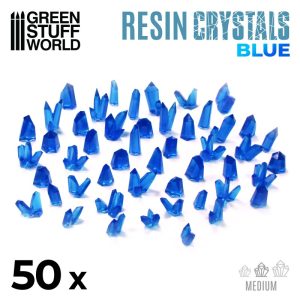BLUE Resin Crystals - Medium 1