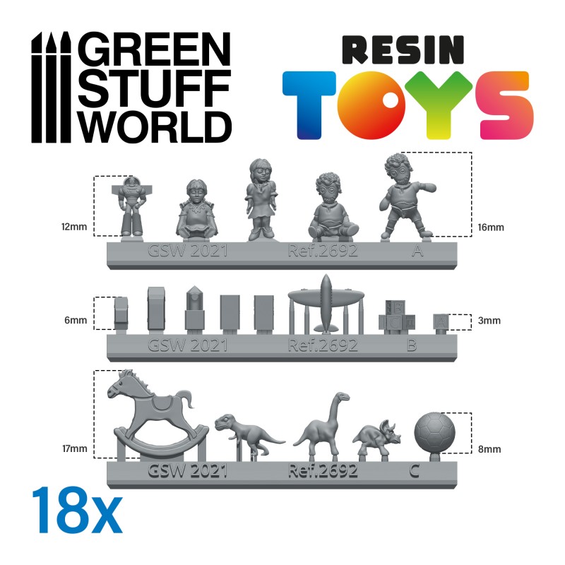 Children Toys Resin Set 2
