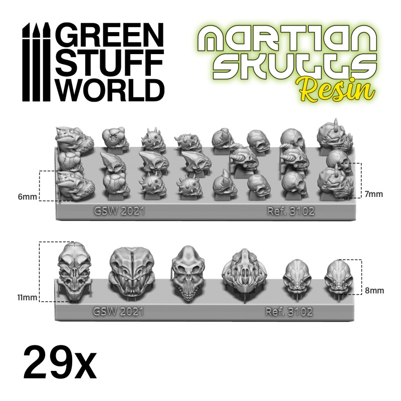 ALIEN Skulls Resin Set 2