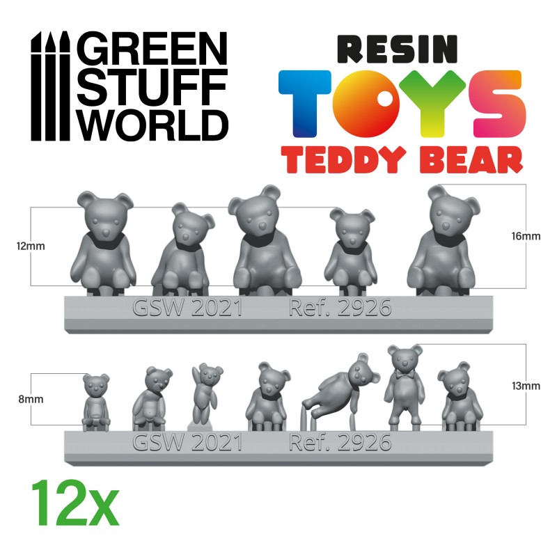 Teddy Bear Resin Set 2