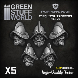 Conquista Troopers Heads 1