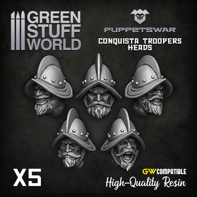 Conquista Troopers Heads 1