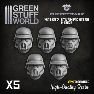 Masked Sturmpioniere heads 1