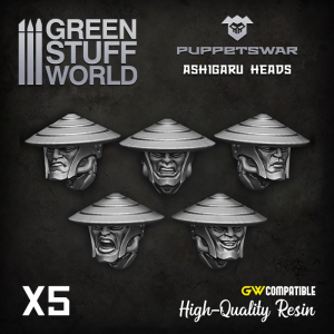 Ashigaru heads 1