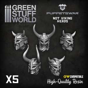 Viking Heads (Horned) 1