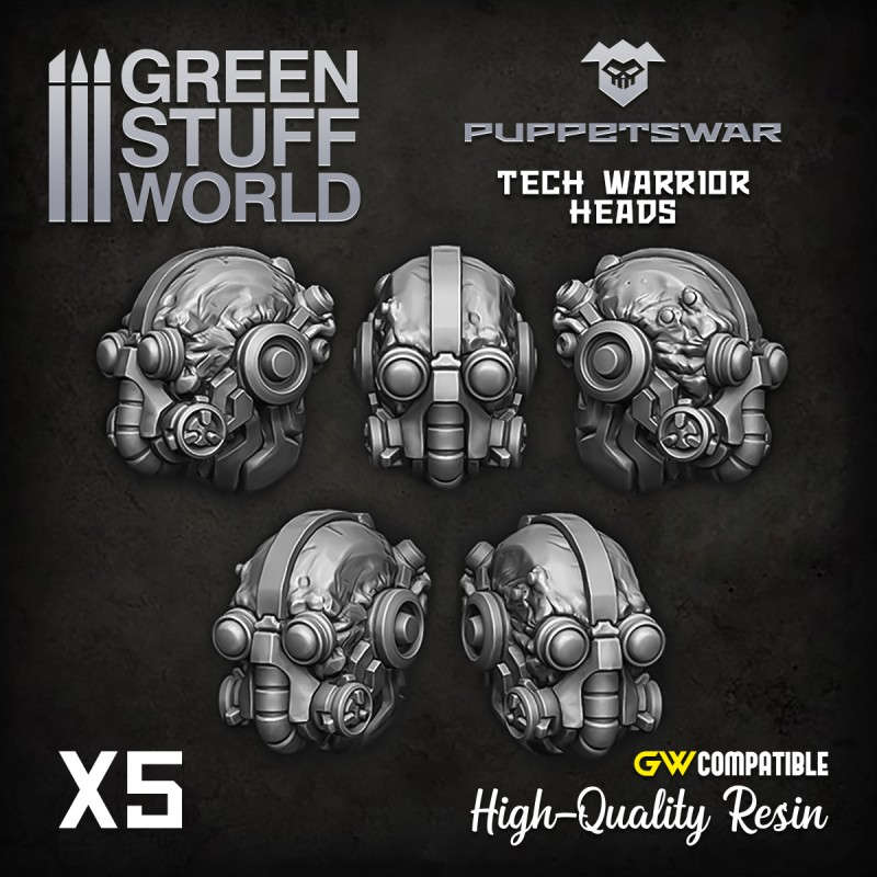 Tech Warrior heads 1