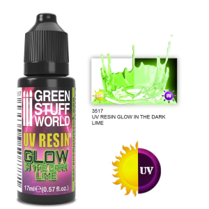 UV RESIN 17ml LIME - Glow in the Dark 1