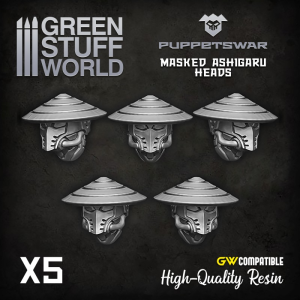 Masked Ashigaru Heads 1