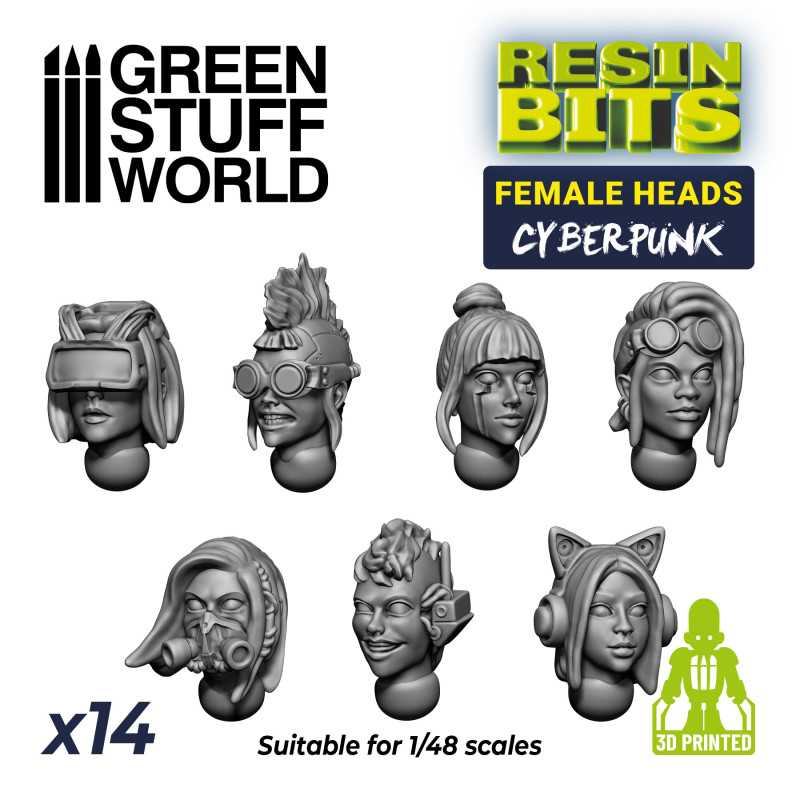 Female Heads - Cyberpunk 1