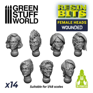 Female Heads - Wounded 1
