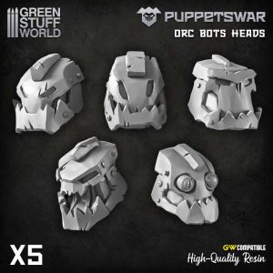 PuppetsWar - Ork Bots Heads 1