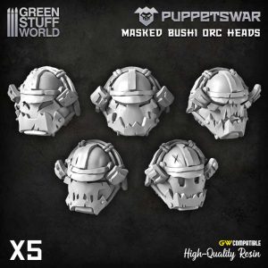PuppetsWar - Masked Bushi Ork Heads 1