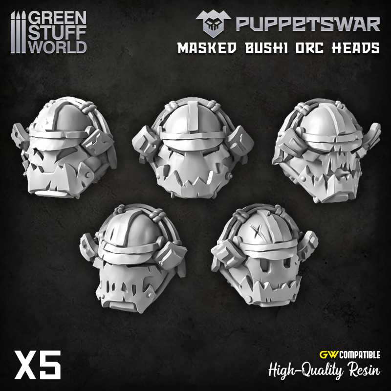 PuppetsWar - Masked Bushi Ork Heads 1