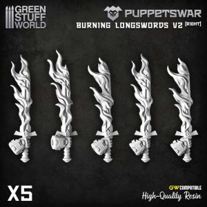Puppetswar - Burning Longswords V2 - Right 1