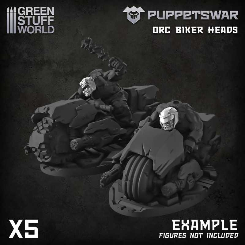 PuppetsWar - Ork Biker Helmets 2