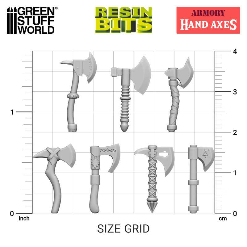 3D printed set - Hand Axes 3