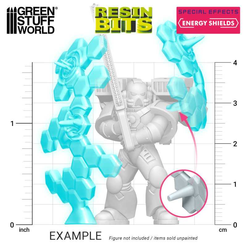 3D printed set - Energy Shields 4