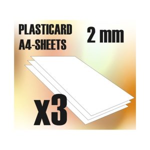 ABS Plasticard A4 - 2 mm x3 sheets 1