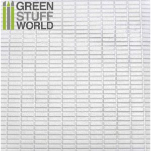 ABS Plasticard - MEDIUM RECTANGLES Textured Sheet - A4 1