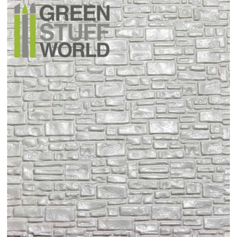 ABS Plasticard - SMOOTH ROCK WALL Textured Sheet - A4 1