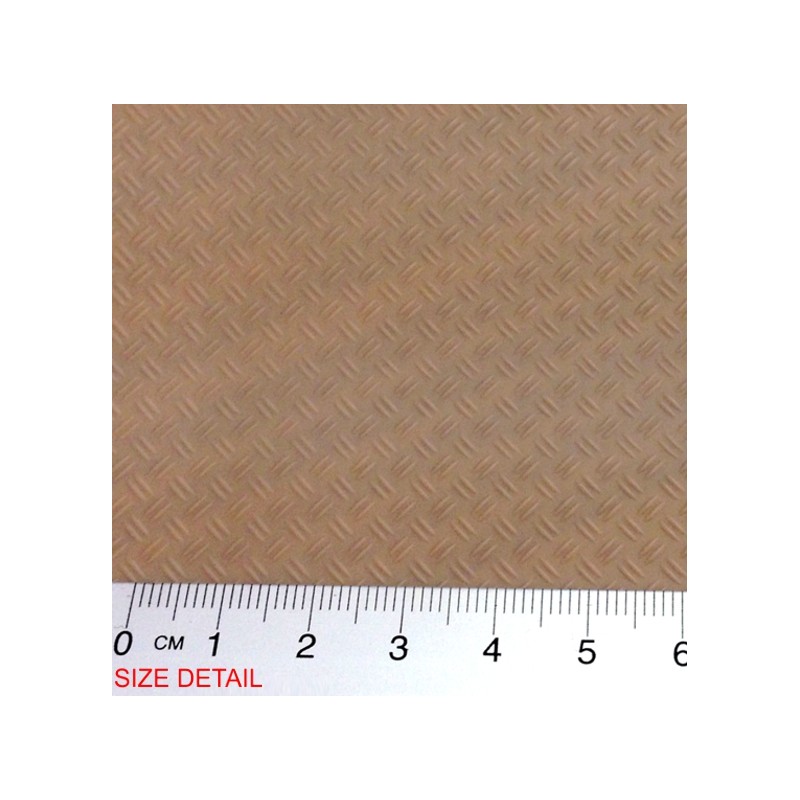 ABS Plasticard - Thread DOUBLE DIAMOND Textured Sheet - A4 2