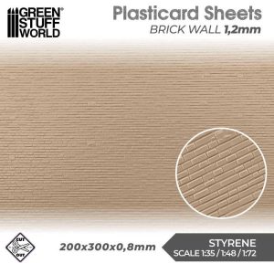 Plasticard - Brick Walls 1.2mm 1
