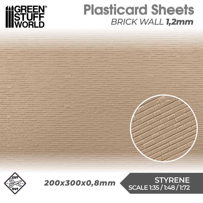 Plasticard - Brick Walls 1.2mm 1