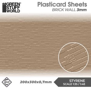 Plasticard - Brick Walls 3mm 1
