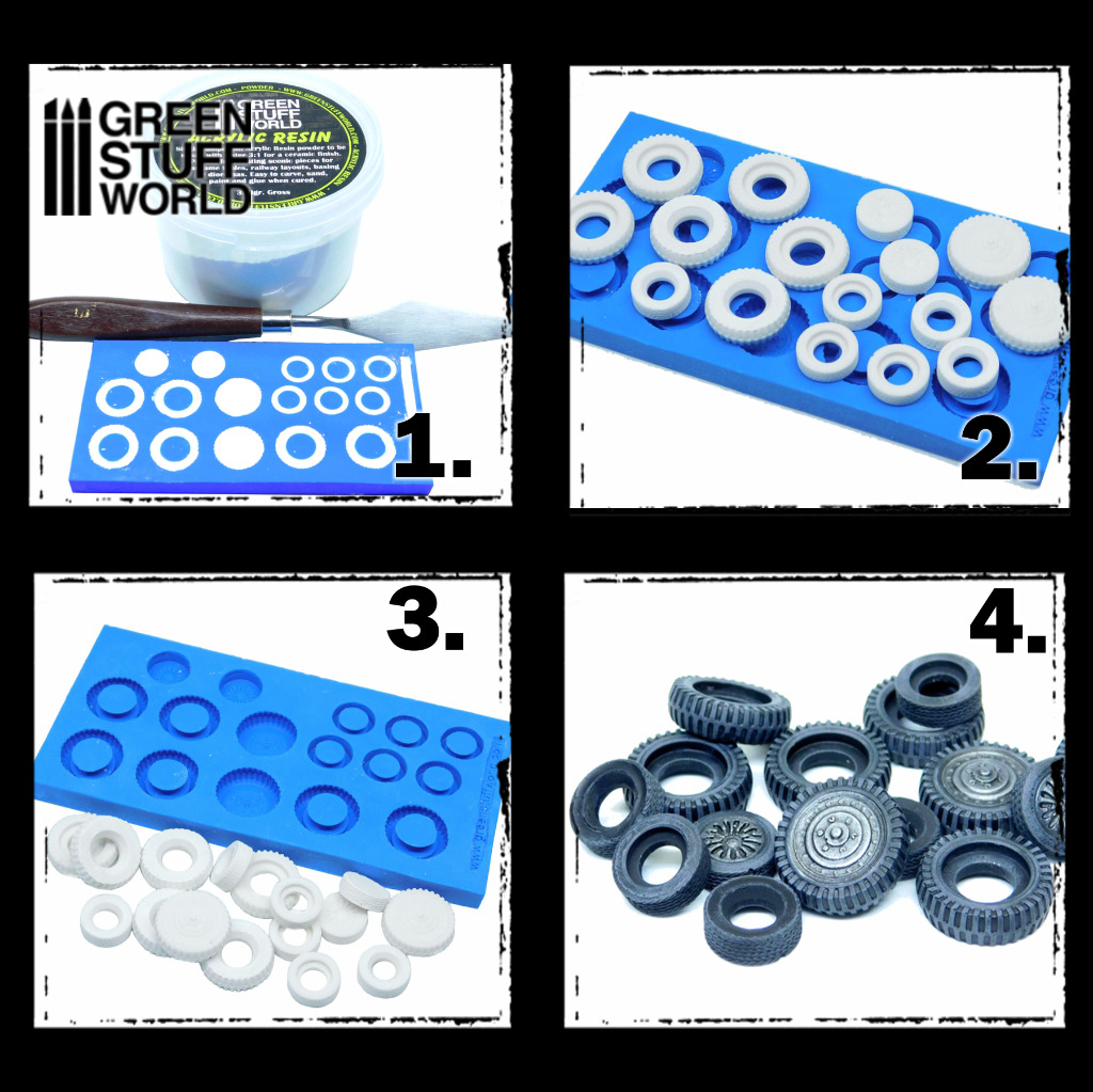 Silicone Molds - Tyres and Hubcaps 2