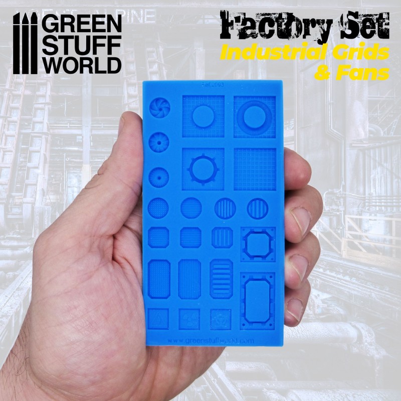 Silicone Molds - Grids and Fans 2