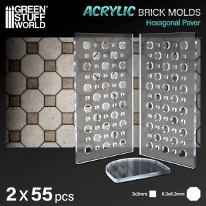 Acrylic molds - Octagon Paving Brick 1