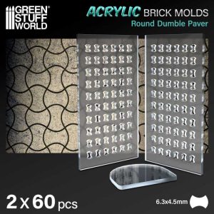 Acrylic molds - Round Dumble Paver 1