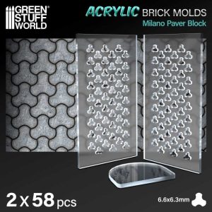 Acrylic molds - Milano Paver Block 1
