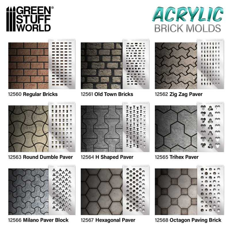 Acrylic molds - H Shaped Paver 3