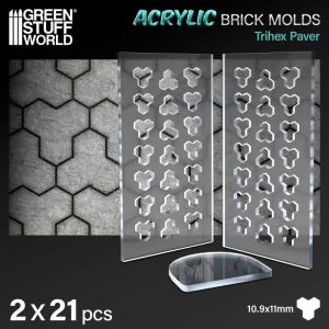 Acrylic molds - Trihex Paver 1