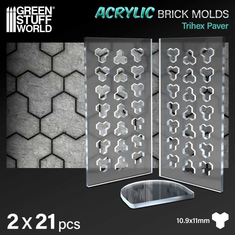 Acrylic molds - Trihex Paver 1