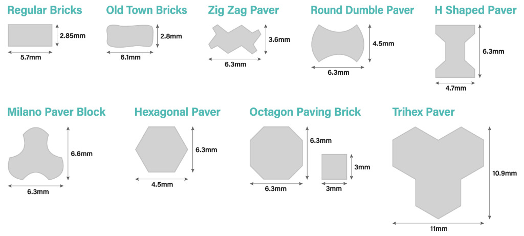 Acrylic molds - Bricks 5