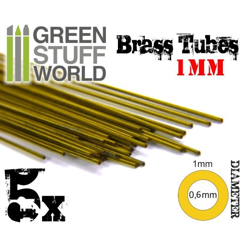 Brass Tubes 1mm 1