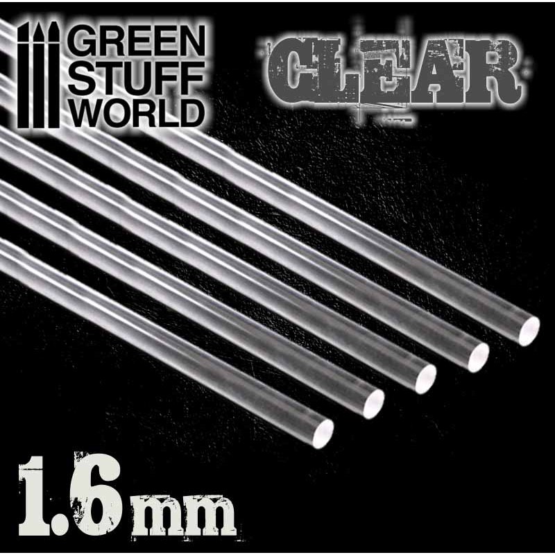 Acrylic Rods - Round 1.6 mm CLEAR 1