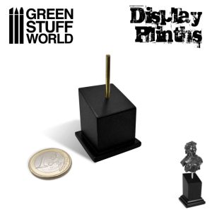 Tapered Bust Plinth 2.5x2.5cm Black 1