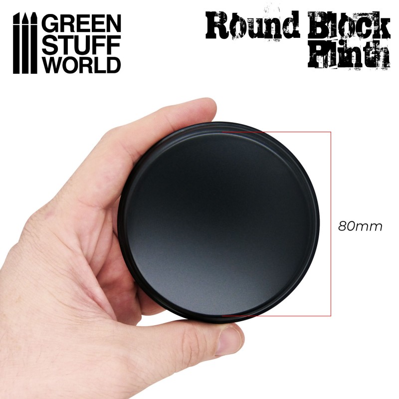 Round Top Display Plinth 8cm 2